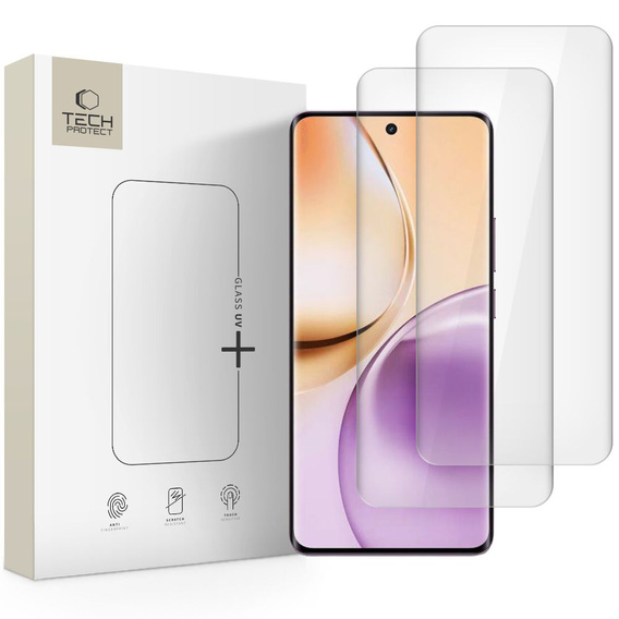 Szkło Hartowane 5D UV REALME 14 PRO 5G Tech-Protect Glass UV+ 2-Pack Clear