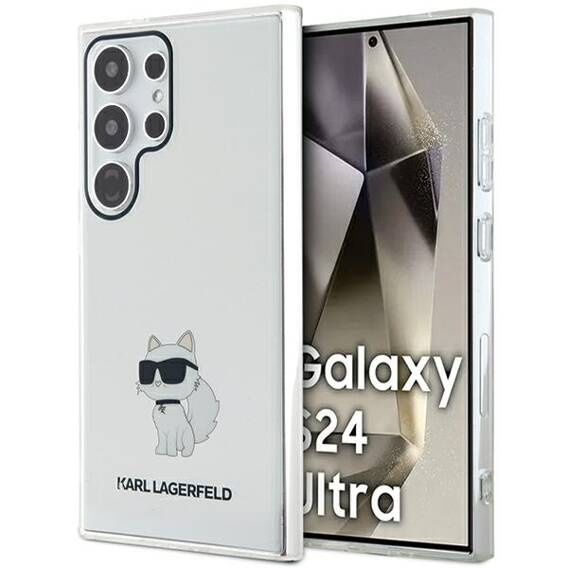Original Case SAMSUNG GALAXY S24 ULTRA Karl Lagerfeld Hardcase IML Choupette (KLHCS24LHNCHTCT) transparent