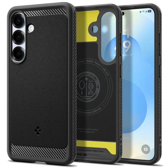 Case SAMSUNG GALAXY S25 Spigen Rugged Armor Mag MagSafe Matte black