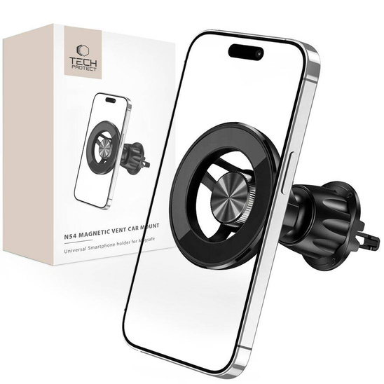 Magnetic MagSafe Car Mount for Vent Car Tech-Protect N54 black
