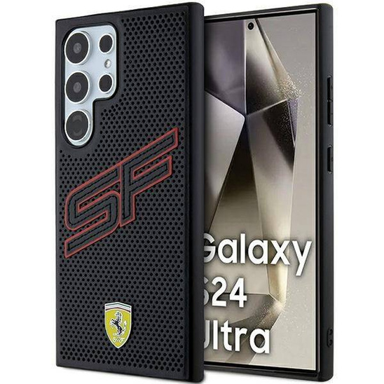 Original Case SAMSUNG GALAXY S24 ULTRA Ferrari Hardcase Big SF Perforated (FEHCS24LPINK)