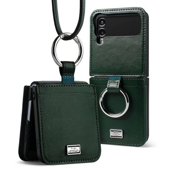 Etui SAMSUNG GALAXY Z FLIP 4 Ringke Signature Folio Dark Green