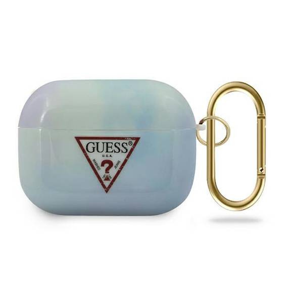 Oryginalne Etui APPLE AIRPODS PRO Guess Tie & Dye Collection (GUACAPTPUMCGC02) niebieskie