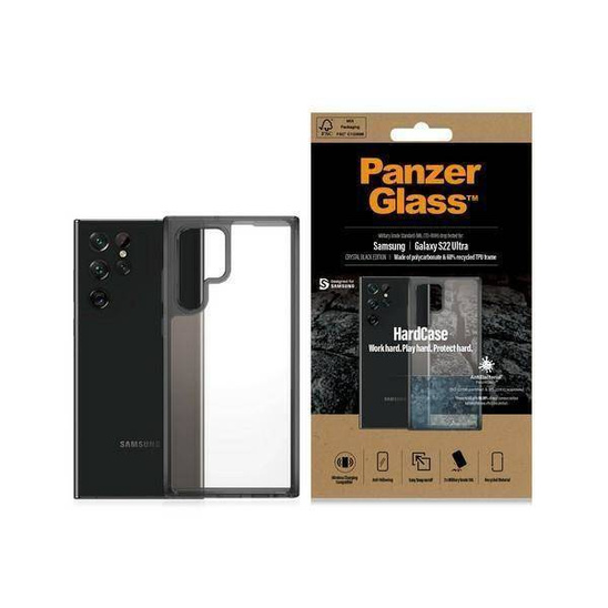 Case SAMSUNG GALAXY S22 ULTRA PanzerGlass HardCase Antibacterial Military Grade Clear transparent