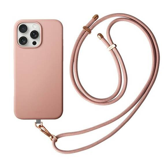 Etui IPHONE 16 PRO MAX UNIQ Coehl Creme Magnetic Charging Ballet różowe