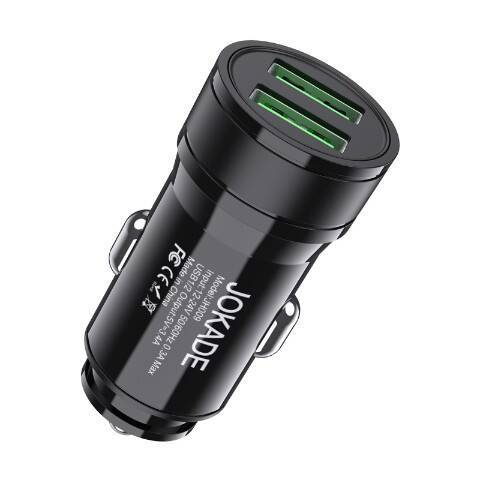 Car Charger 5V/3.4A (2x USB) Jokade Boya Smart Dual Port Car Charger (JH009) black