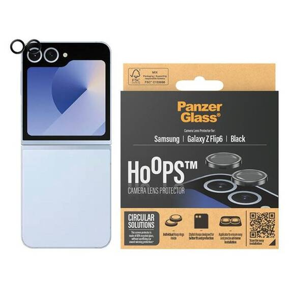 Tempered Glass 5D SAMSUNG GALAXY Z FLIP 6 PanzerGlass Hoops Camera Lens Protector Hoop Optic Rings (7372)