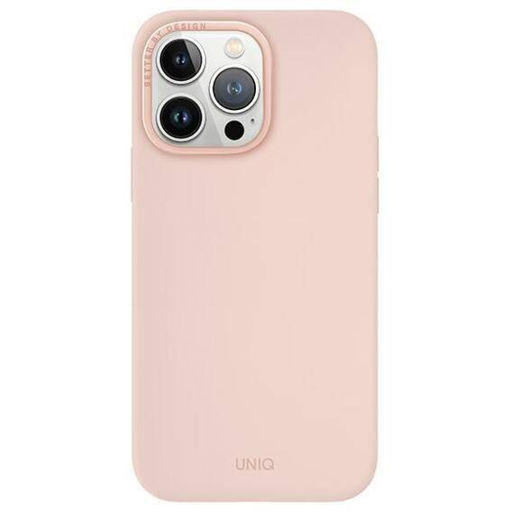 Etui APPLE IPHONE 15 PRO MAX UNIQ Lino Hue Magclick Charging różowe