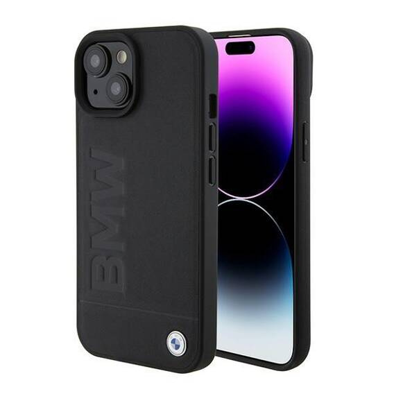 Original Case APPLE IPHONE 15 BMW Hardcase Signature Logo Imprint Magsafe (BMHMP15SSLLBK) black