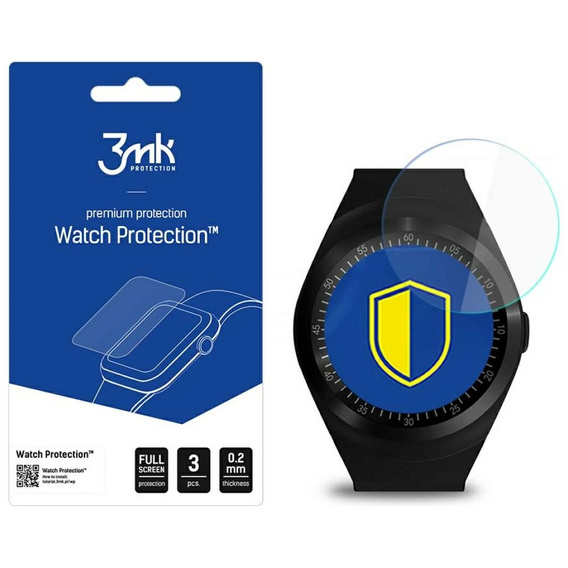 Hybrid Glass MEDIA-TECH ROUND WATCH GSM MT855 3mk FlexibleGlass Watch