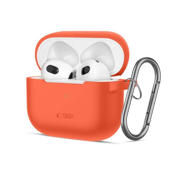 Case APPLE AIRPODS 3 Tech-Protect Silicone Neon orange