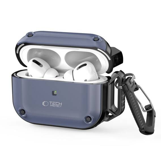 Case APPLE AIRPODS PRO 1 / 2 Tech-Protect Rough Hook Steel blue