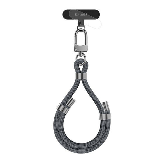 TECH-PROTECT C4S ROPE WRIST STRAP CRAYON GREY/SILVER