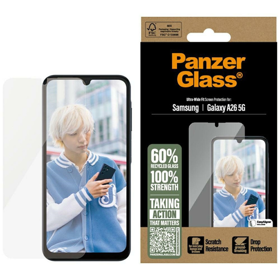 Szkło Hartowane 5D SAMSUNG GALAXY A26 5G PanzerGlass Ultra-Wide Fit