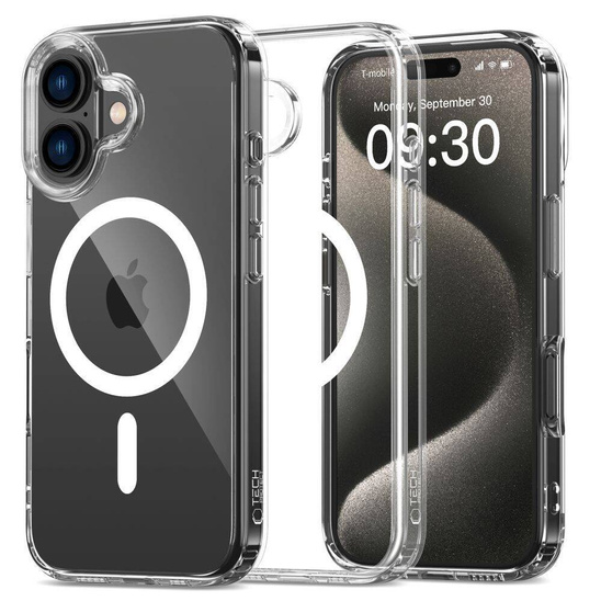 Case IPHONE 16 PLUS Tech-Protect FlexAir Hybrid MagSafe Clear transparent