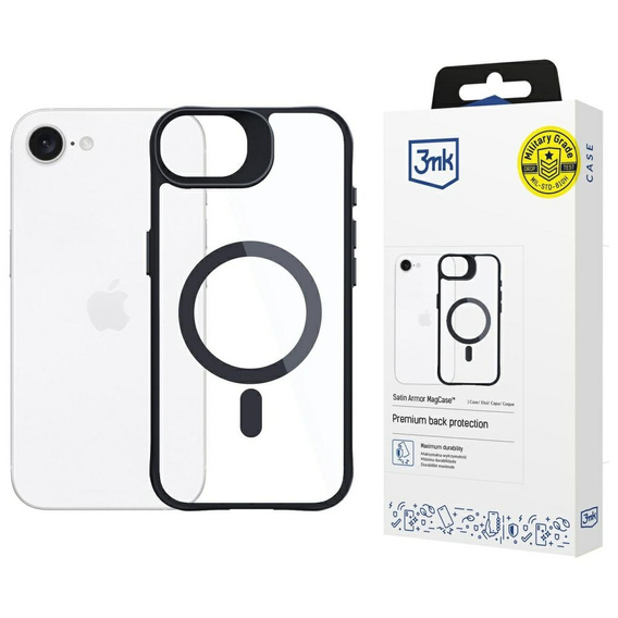 Case IPHONE 16E 3mk Satin Armor MagCase transparent