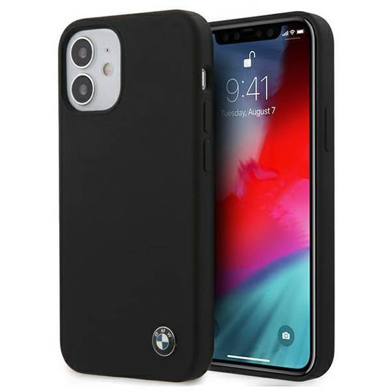 Original Case IPHONE 12 MINI BMW Hardcase Silicone Signature (BMHCP12SSILBK) black