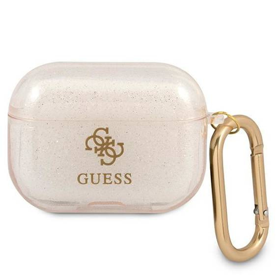 Etui APPLE AIRPODS PRO Guess Glitter Collection (GUAPUCG4GD) złote