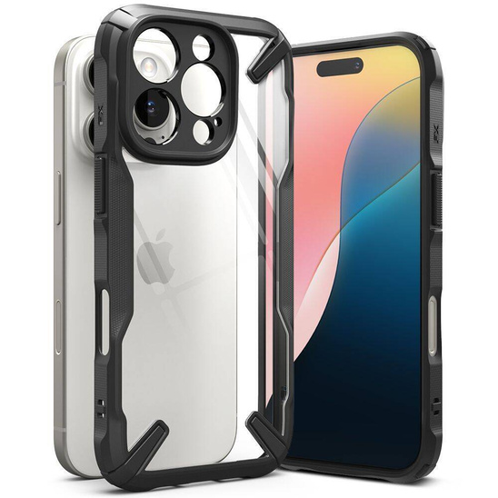 Case IPHONE 16 PRO Ringke Fusion-X black