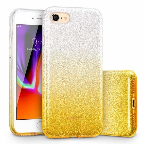 Glitter case LG K40 silver-gold