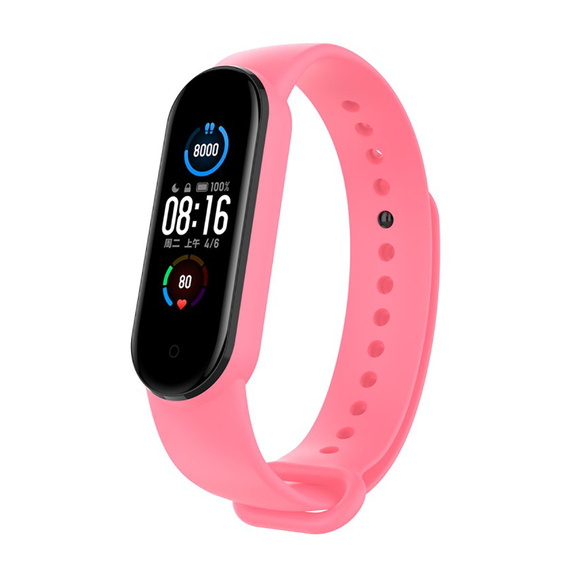 Strap for XIAOMI MI BAND 6 / 6 NFC / 5 Silicone Strap pink