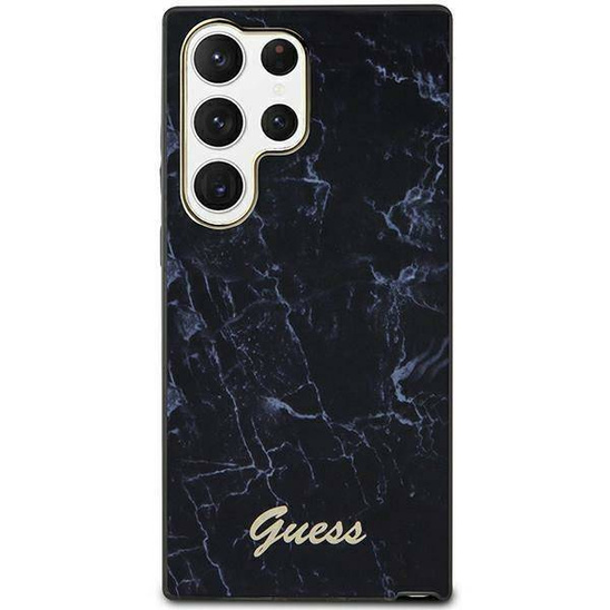 Oryginalne Etui SAMSUNG GALAXY S23 ULTRA Guess Hardcase Marble (GUHCS23LPCUMAK) czarne