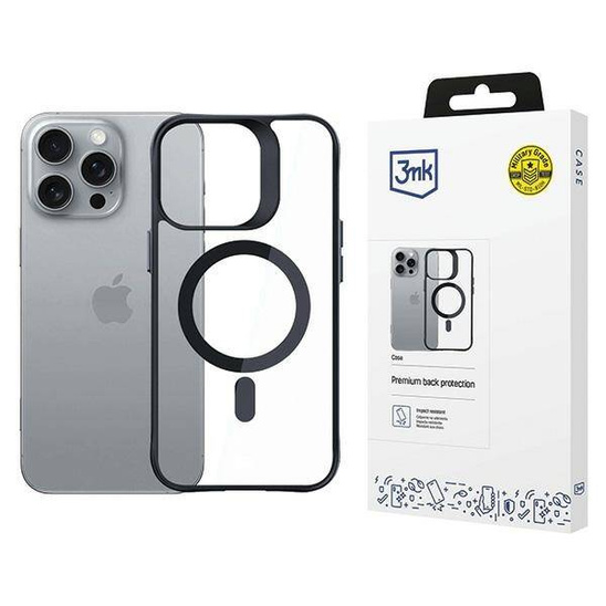 Case IPHONE 16 PRO 3mk Satin Armor MagCase black