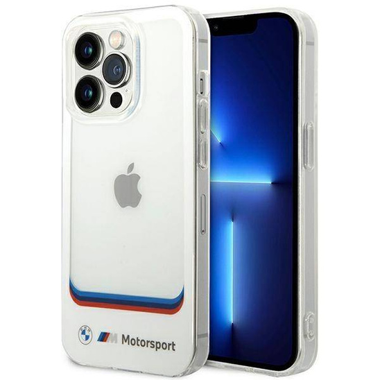 Original Case IPHONE 14 PRO MAX BMW Transparent Center (BMHCP14X22HMCH) white