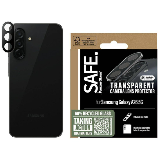 Osłona Aparatu SAMSUNG GALAXY A26 5G SAFE by PanzerGlass Rings Lens Protector transparentne