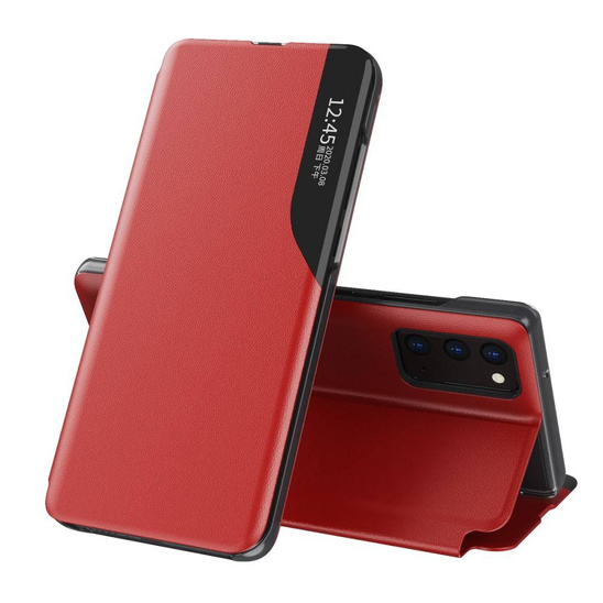 Case IPHONE 12 PRO MAX Flip Leather Smart View red