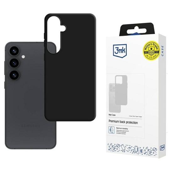 Case SAMSUNG GALAXY S25+ 3MK Matt Case black