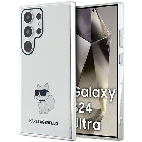 Original Case SAMSUNG GALAXY S24 ULTRA Karl Lagerfeld Hardcase IML Choupette (KLHCS24LHNCHTCT) transparent