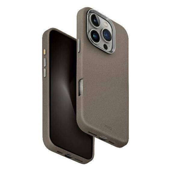 Etui IPHONE 16 PRO UNIQ Lyden Magclick Charging Flint szare