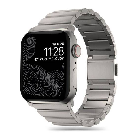 Strap for APPLE WATCH 4 / 5 / 6 / 7 / 8 / 9 / SE / ULTRA 1 / 2 (42 / 44 / 45 / 49 MM) Tech-Protect Steelband Titanium