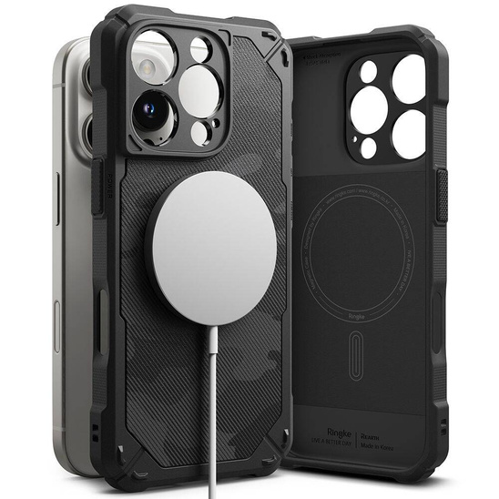 Case IPHONE 16 PRO Ringke Rugged Gear Magnetic MagSafe Camo Black