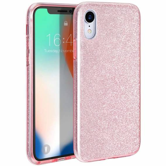 Etui XIAOMI 12 LITE Brokat Glitter różowe