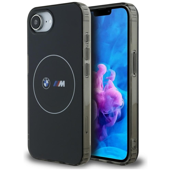 Original Case IPHONE 16E BMW IML Metal White Circle MagSafe black