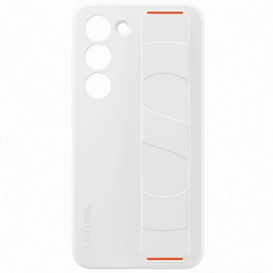 Oryginalne Etui SAMSUNG GALAXY S23 Silicone Grip Case (EF-GS911TW) białe