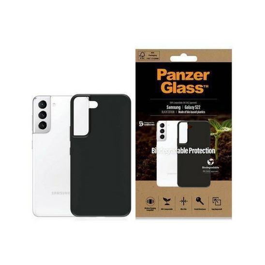 Case SAMSUNG GALAXY S22 PanzerGlass Biodegradable Case (0374) black