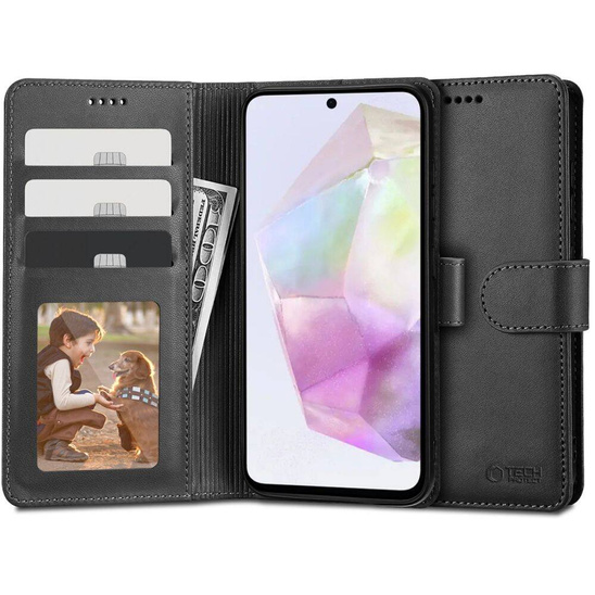 Case SAMSUNG GALAXY A35 5G Tech-Protect Wallet black