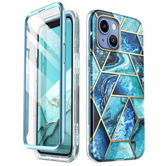 Oryginalne Etui IPHONE 15 PLUS / 14 PLUS SupCase Cosmo Ocean niebieskie