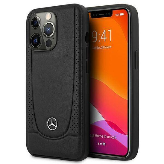 Etui APPLE IPHONE 15 PRO MAX Mercedes Leather Urban Line (MEHCP15XARMBK) czarne