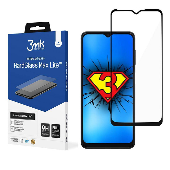 Tempered Glass 5D GALAXY A13 4G / M23 4G / 5G 3mk Hard Glass Max Lite black