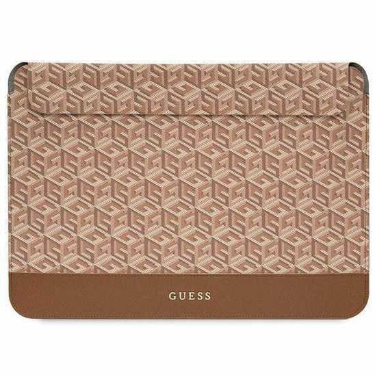 Bag LAPTOP 14" Guess Sleeve GCube Stripes (GUCS14HGCFSEW) brown