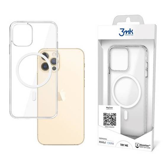 Etui IPHONE 12 PRO MAX 3MK MagCase transparentne