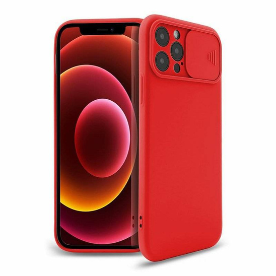 Case MOTOROLA MOTO G50 Silicone with Camera Cover Nexeri Silicone Lens red
