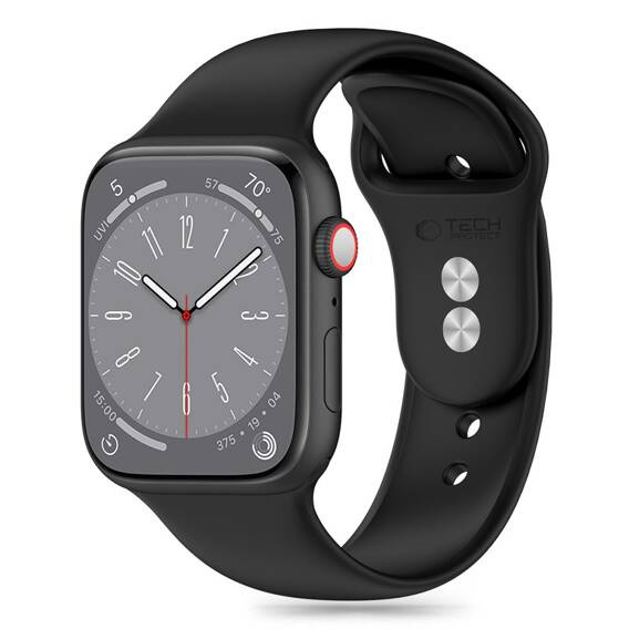 Strap for APPLE WATCH 4 / 5 / 6 / 7 / 8 / 9 / SE / ULTRA 1 / 2 (42 / 44 / 45 / 49 MM) Tech-Protect Silicone black