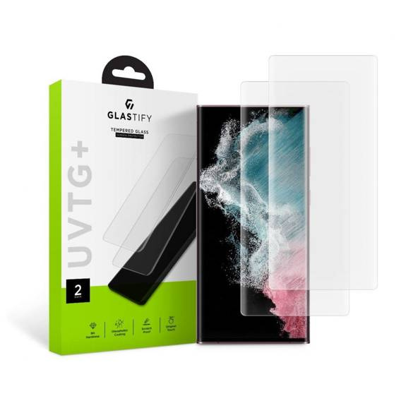 Tempered Glass 5D UV SAMSUNG GALAXY S22 ULTRA Glastify UVTG+ 2-Pack