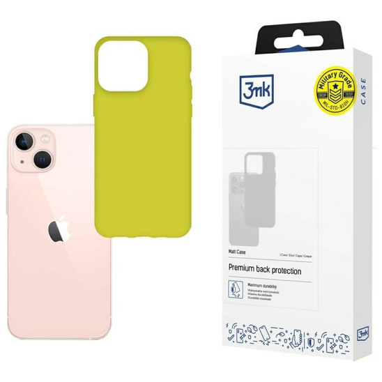 Etui IPHONE 14 3mk Matt Case limonkowe
