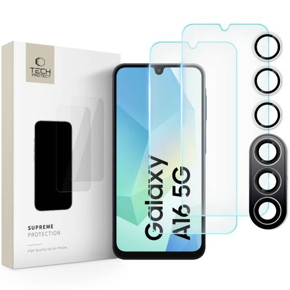 Szkło Hartowane SAMSUNG GALAXY A16 Tech-Protect Supreme Set (Clear)